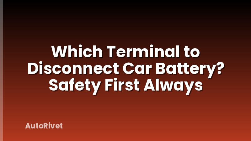 Which Terminal to Disconnect Car Battery? Safety First Always