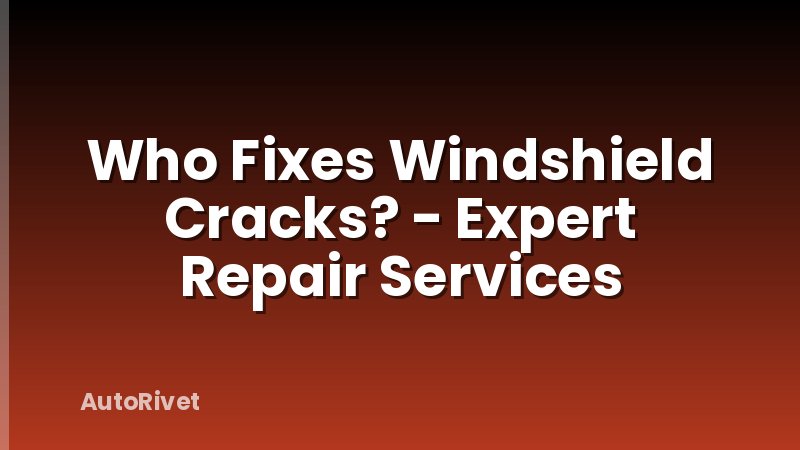 Who Fixes Windshield Cracks? - Expert Repair Services