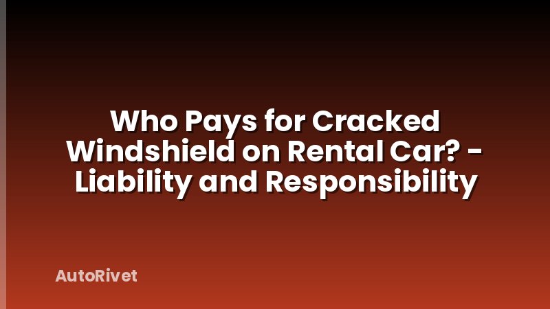 Who Pays for Cracked Windshield on Rental Car? - Liability and Responsibility