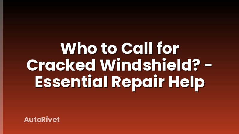 Who to Call for Cracked Windshield? - Essential Repair Help