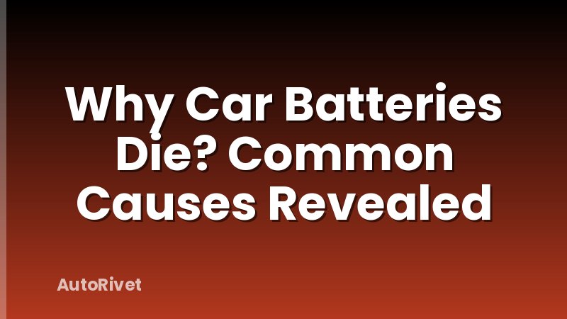 Why Car Batteries Die? Common Causes Revealed