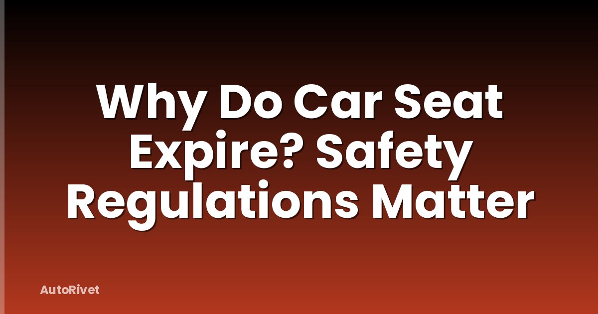 Why Do Car Seat Expire? Safety Regulations Matter