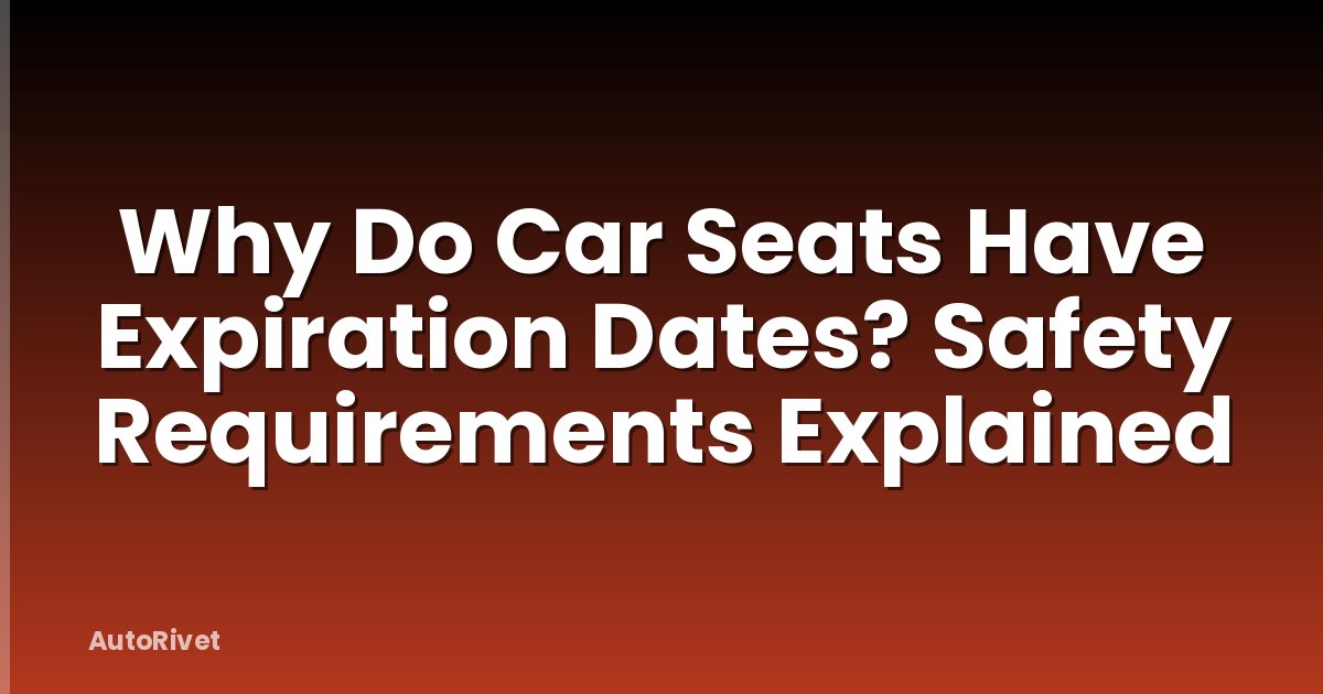 Why Do Car Seats Have Expiration Dates? Safety Requirements Explained