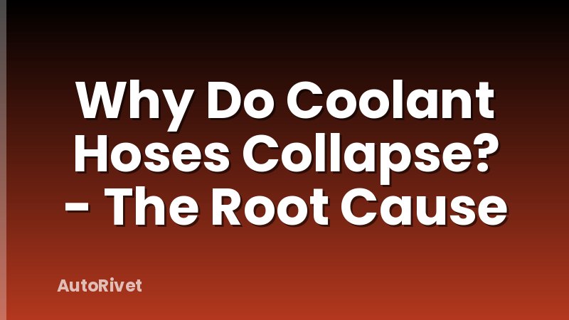 Why Do Coolant Hoses Collapse? - The Root Cause