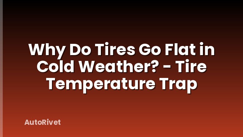 Why Do Tires Go Flat in Cold Weather? - Tire Temperature Trap