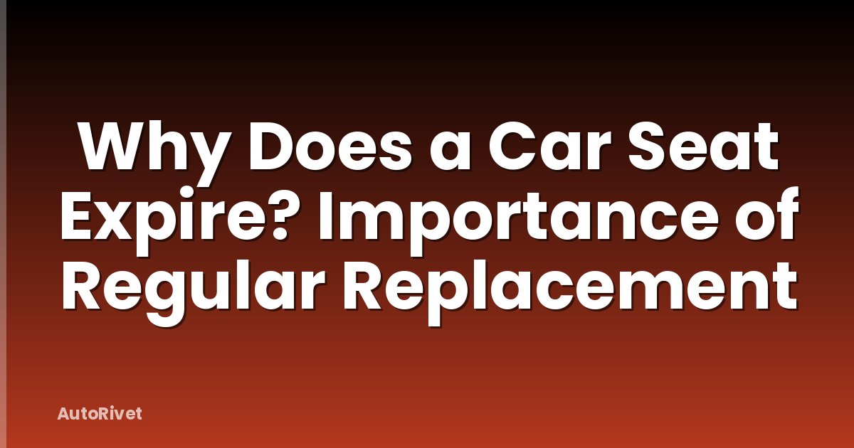 Why Does a Car Seat Expire? Importance of Regular Replacement