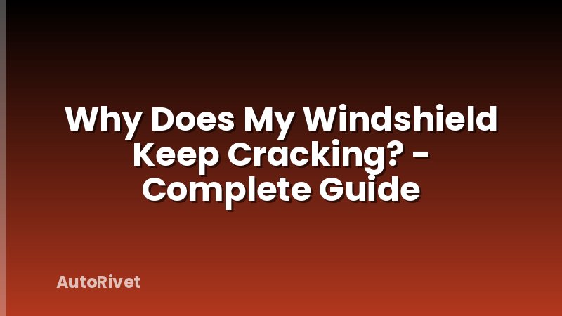 Why Does My Windshield Keep Cracking? - Complete Guide