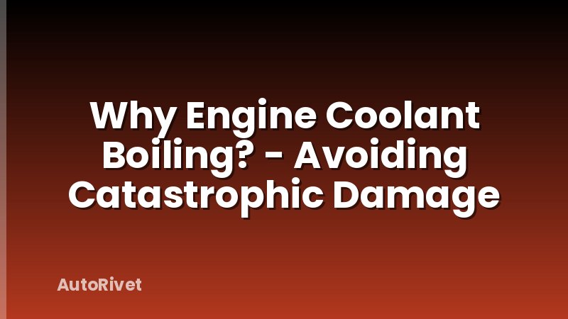 Why Engine Coolant Boiling? - Avoiding Catastrophic Damage