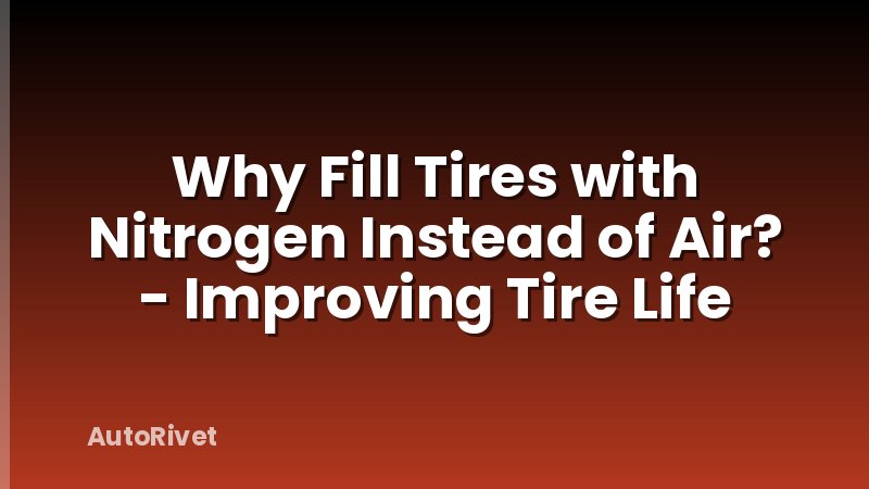 Why Fill Tires with Nitrogen Instead of Air? - Improving Tire Life