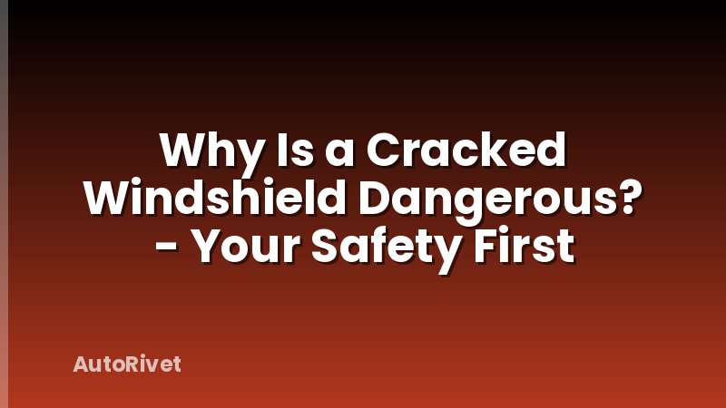 Why Is a Cracked Windshield Dangerous? - Your Safety First