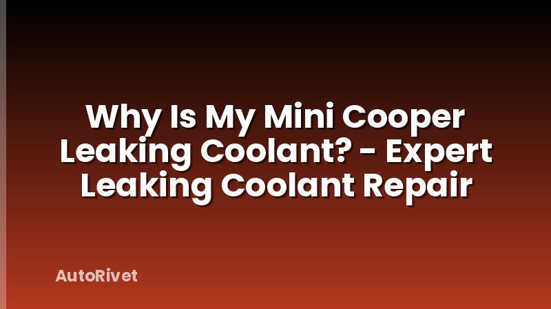 Why Is My Mini Cooper Leaking Coolant? - Expert Leaking Coolant Repair