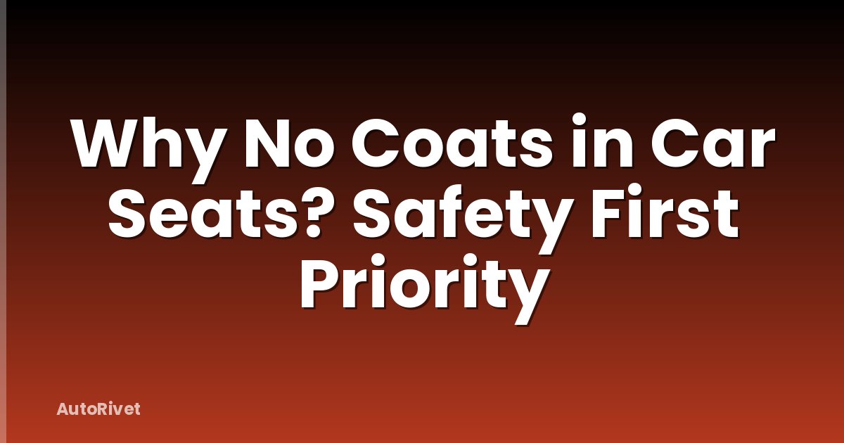 Why No Coats in Car Seats? Safety First Priority