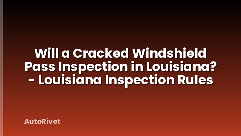 Will a Cracked Windshield Pass Inspection in Louisiana? - Louisiana Inspection Rules