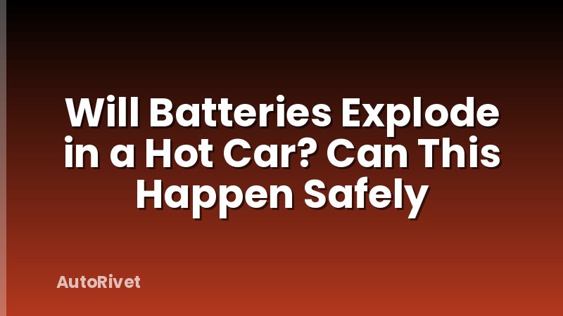 Will Batteries Explode in a Hot Car? Can This Happen Safely
