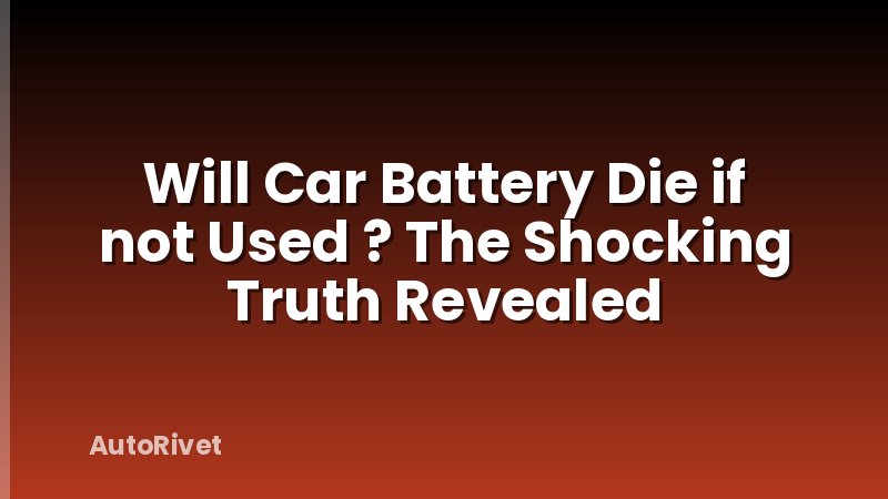 Will Car Battery Die if not Used ? The Shocking Truth Revealed