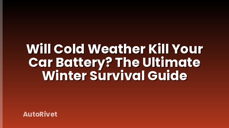 Will Cold Weather Kill Your Car Battery? The Ultimate Winter Survival Guide