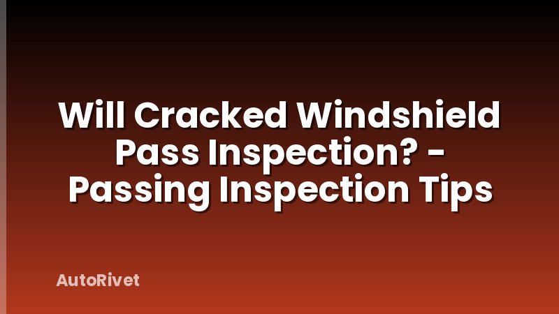 Will Cracked Windshield Pass Inspection? - Passing Inspection Tips