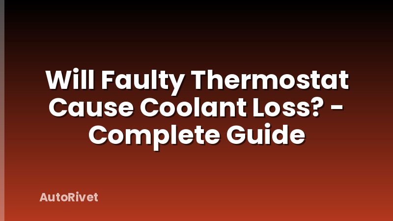 Will Faulty Thermostat Cause Coolant Loss? - Complete Guide