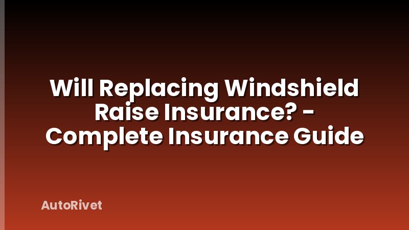 Will Replacing Windshield Raise Insurance? - Complete Insurance Guide