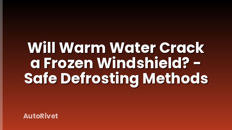 Will Warm Water Crack a Frozen Windshield? - Safe Defrosting Methods
